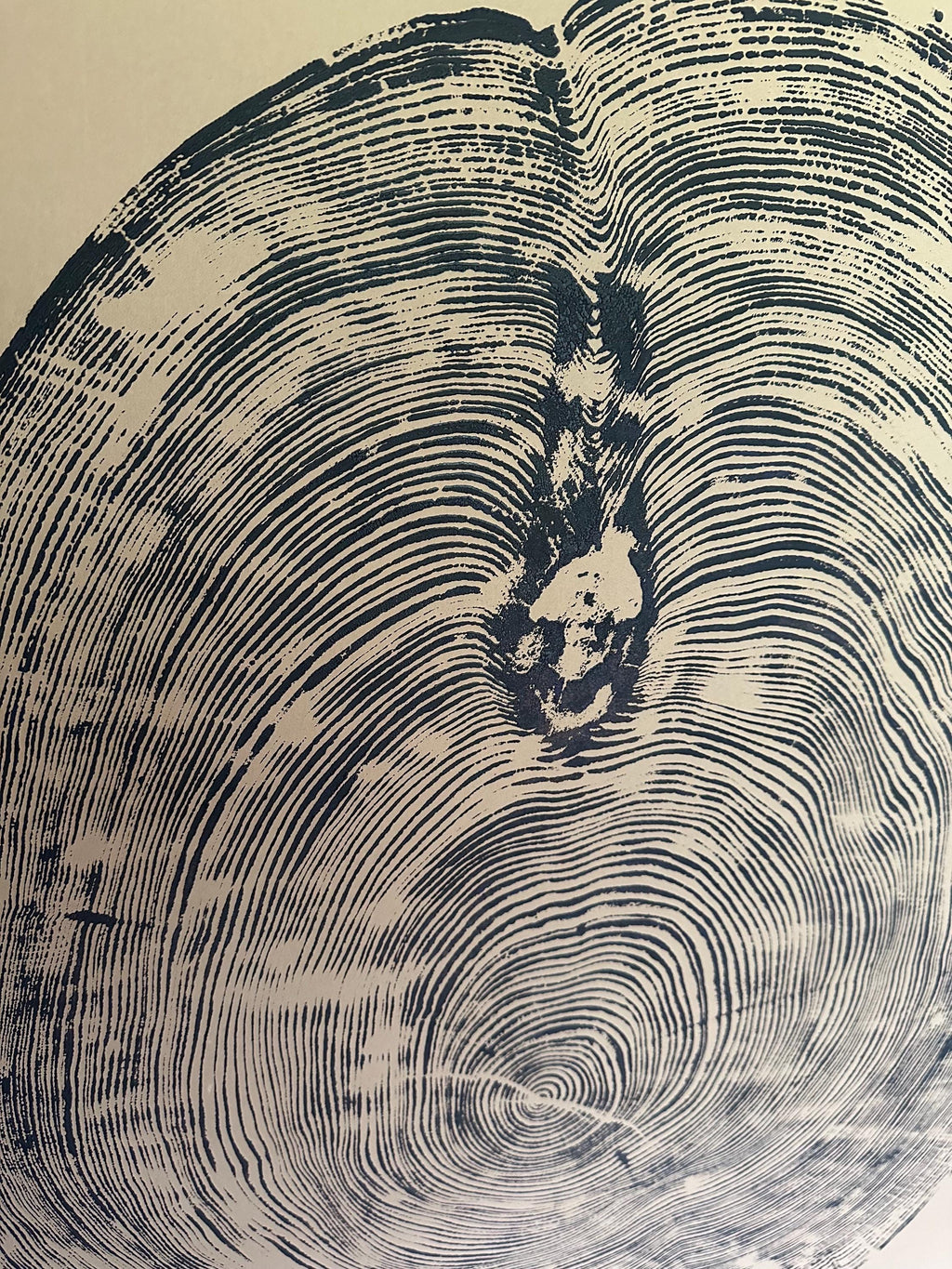 Handmade Big Redwood Tree Print 32x40 Brown