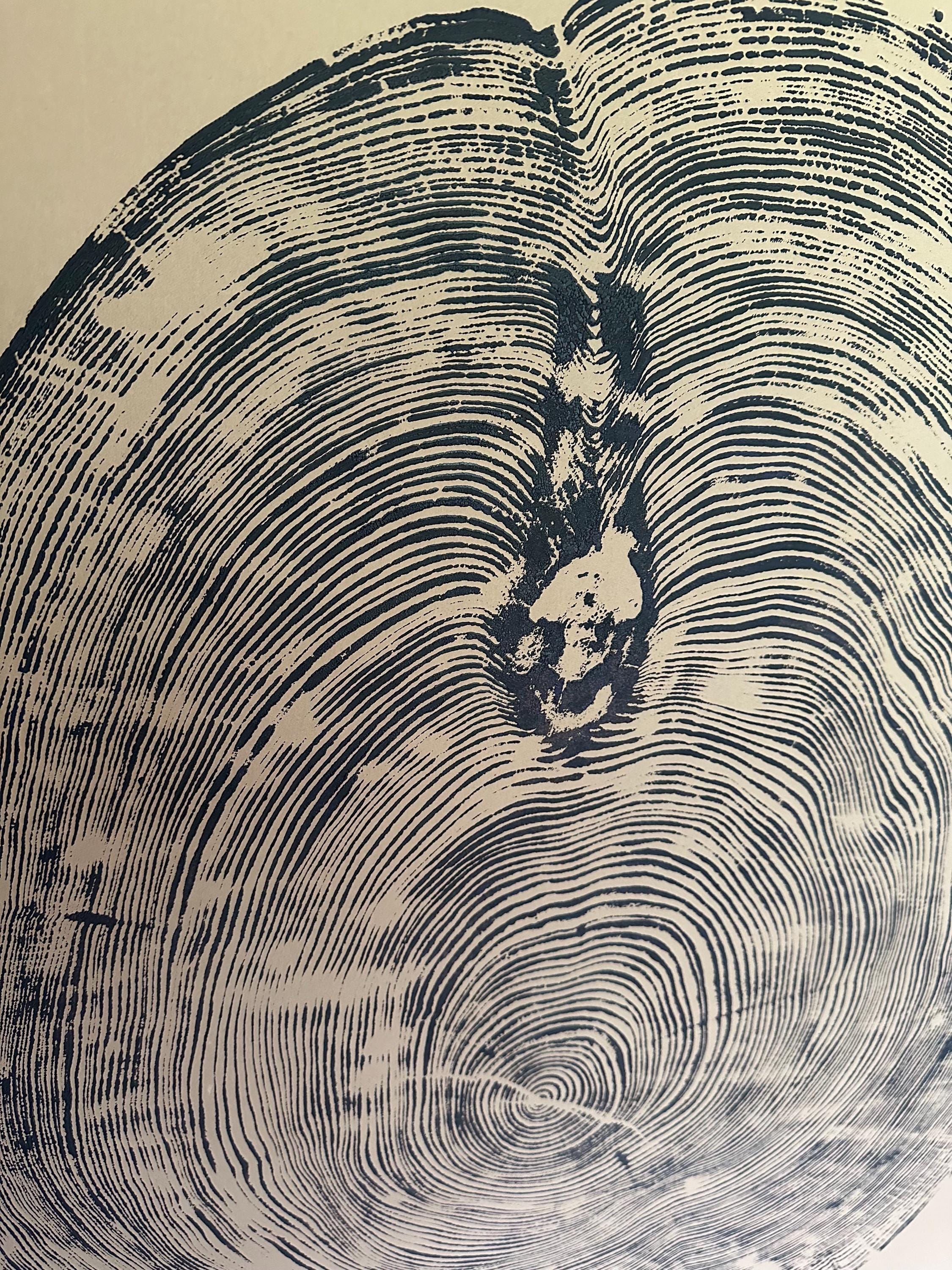 Handmade Big Redwood Tree Print 32x40 Brown