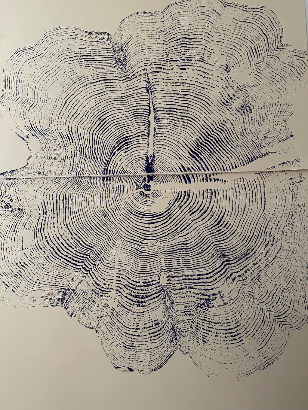 Handmade Big Red Cedar Tree Print 2-18x24s Purple