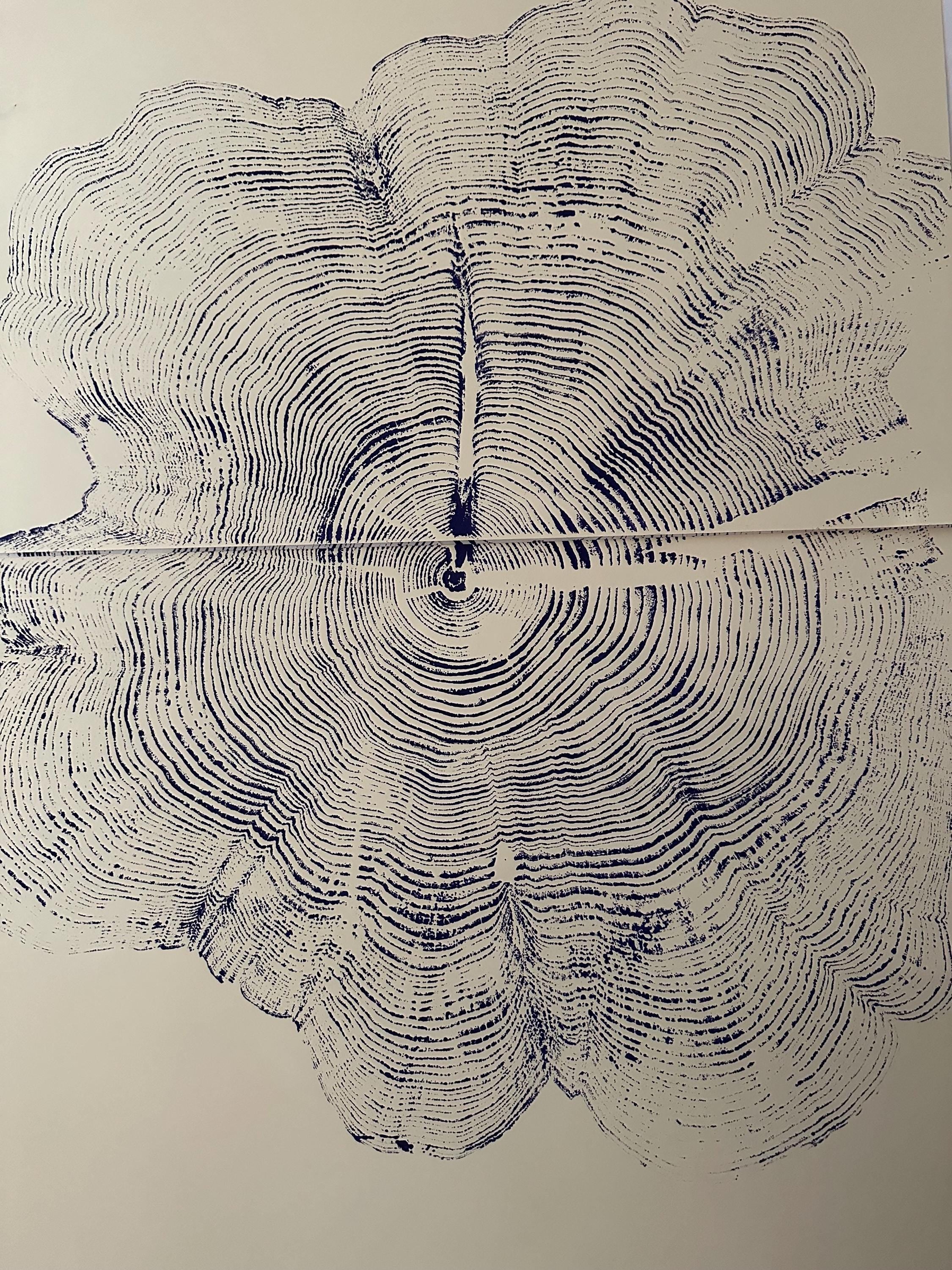 Handmade Big Red Cedar Tree Print 2-18x24s Purple