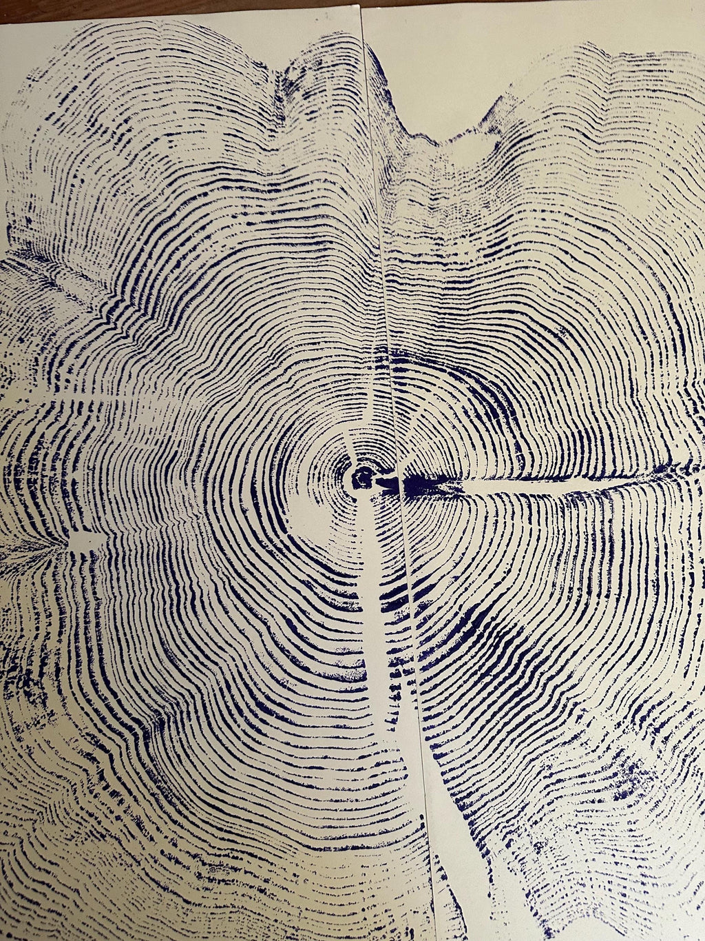 Handmade Big Red Cedar Tree Print 2-18x24s Purple