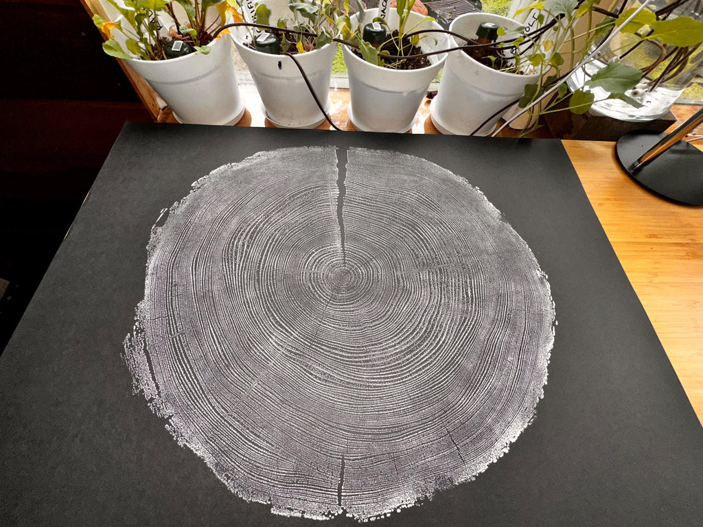 Handmade Redwood Tree Print 18x24
