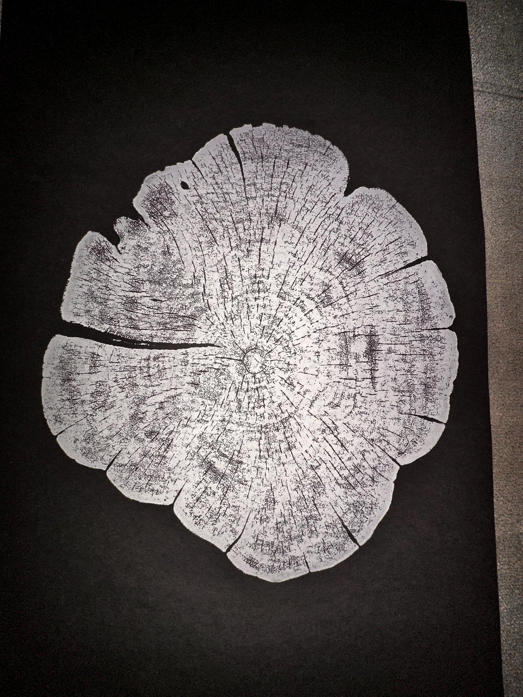 Handmade Red Cedar Tree Print 12x18