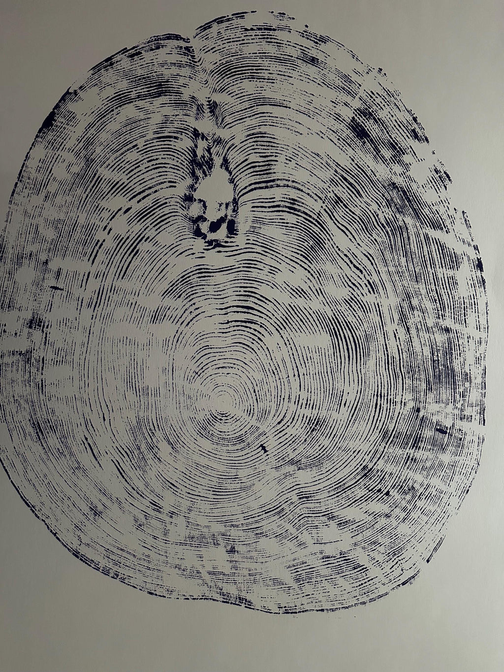 Handmade Big Redwood Tree Print 32x40 Purple
