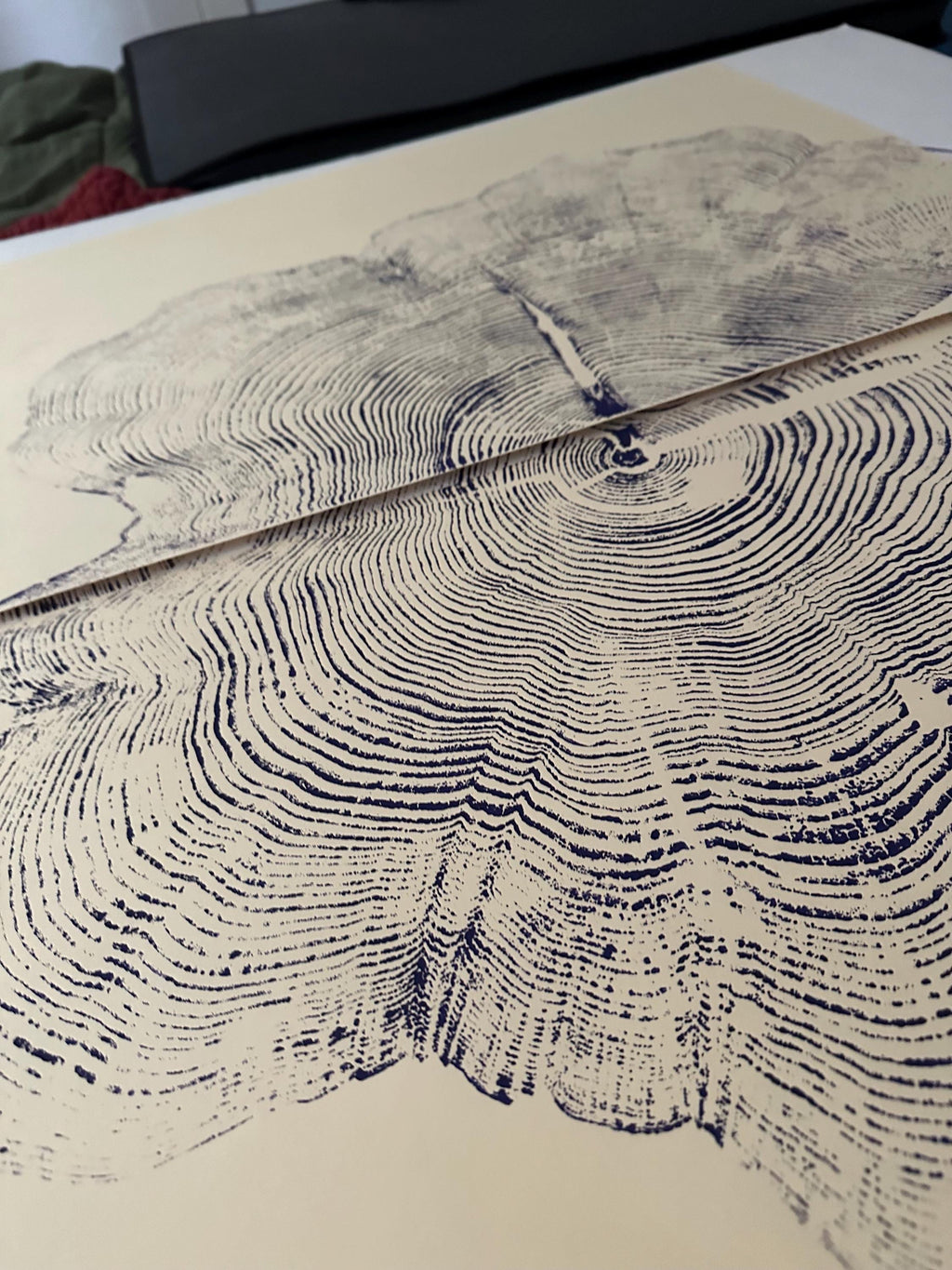 Handmade Big Red Cedar Tree Print 2-18x24s Purple