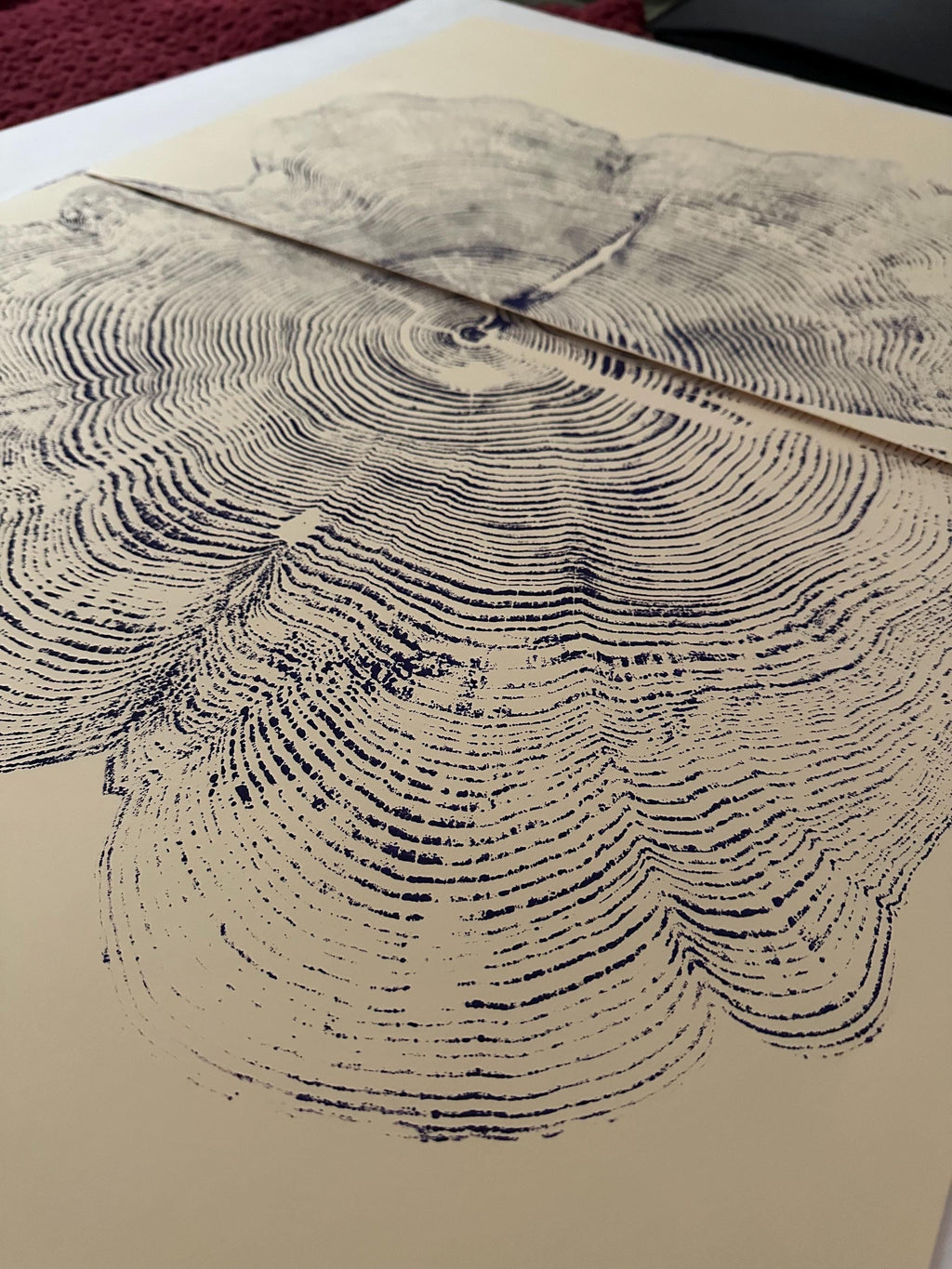 Handmade Big Red Cedar Tree Print 2-18x24s Purple