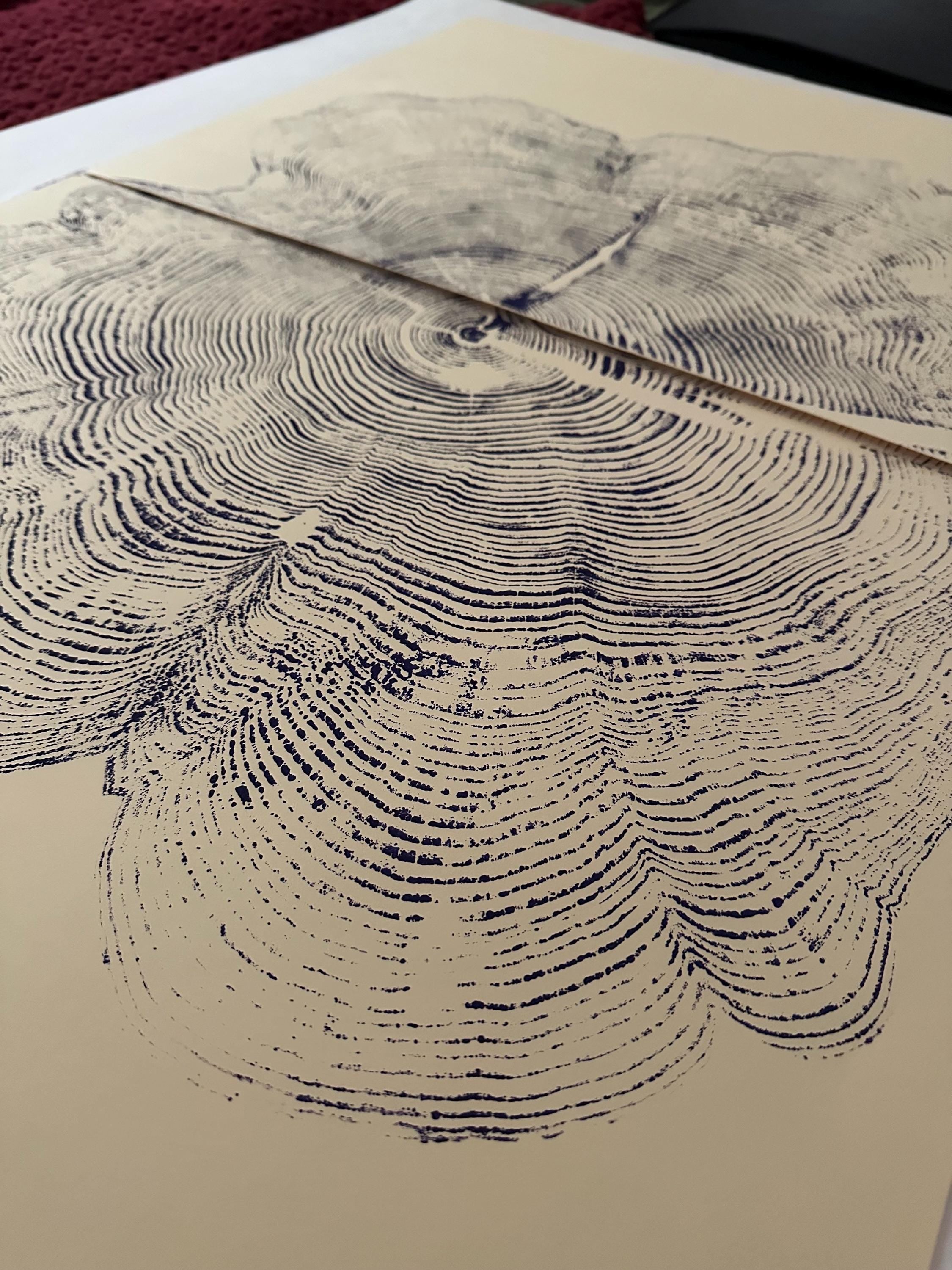 Handmade Big Red Cedar Tree Print 2-18x24s Purple