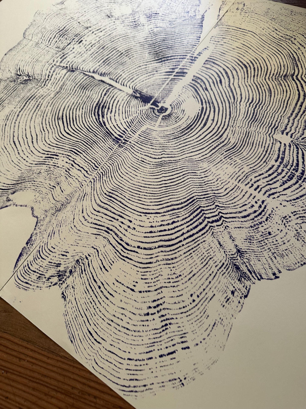 Handmade Big Red Cedar Tree Print 2-18x24s Purple