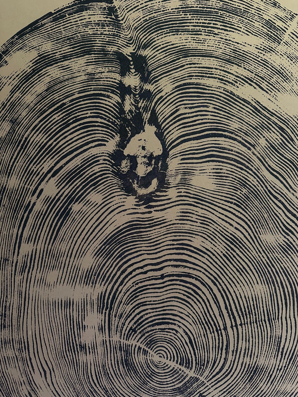 Handmade Big Redwood Tree Print 32x40 Brown