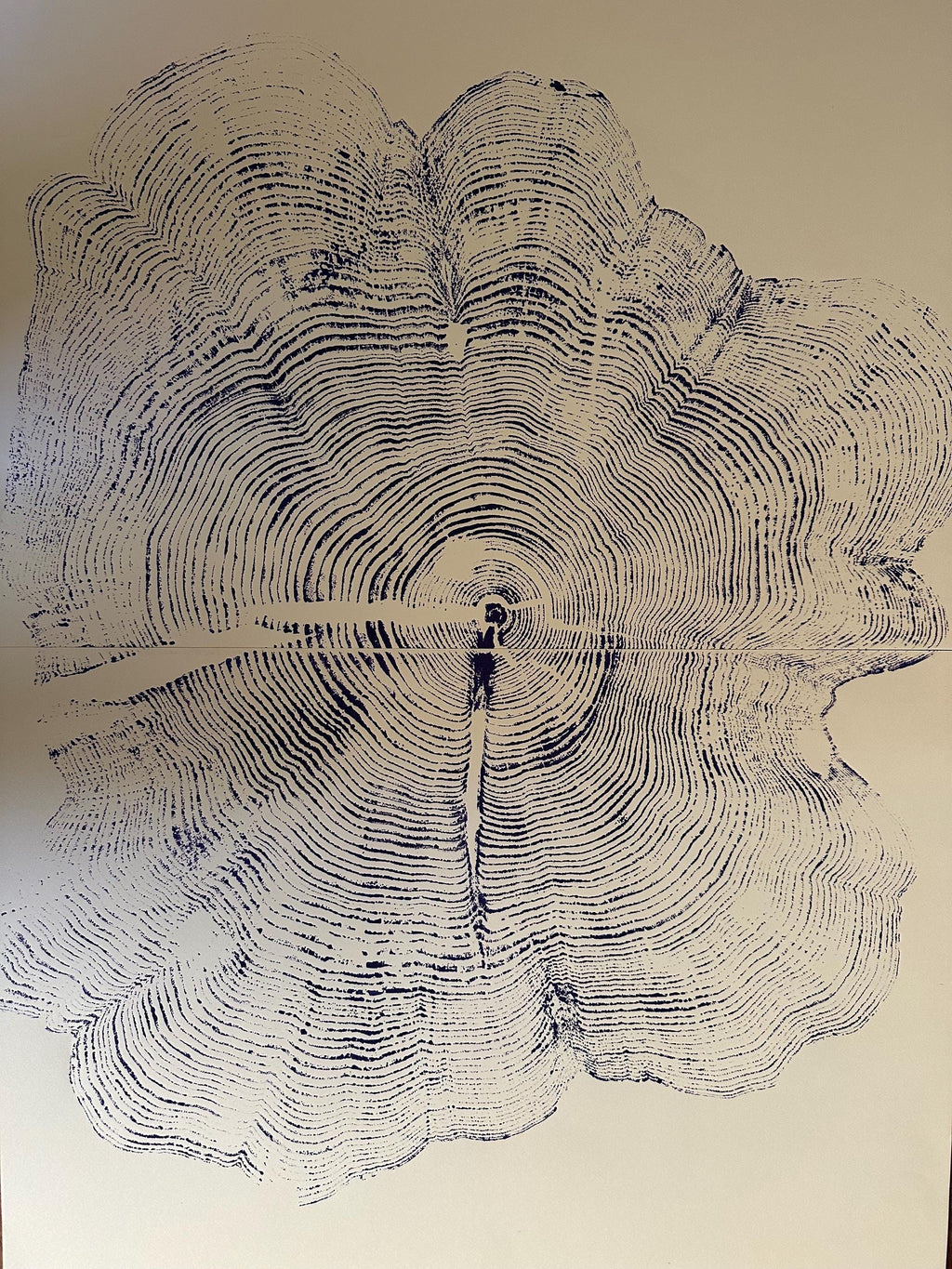 Handmade Big Red Cedar Tree Print 2-18x24s Purple