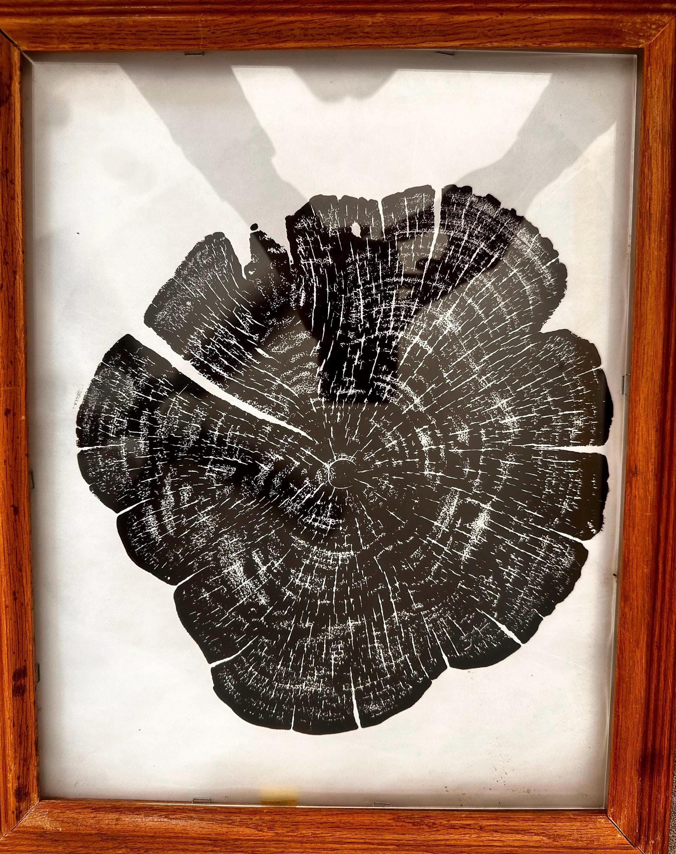 Handmade Red Cedar Tree Print 12x18