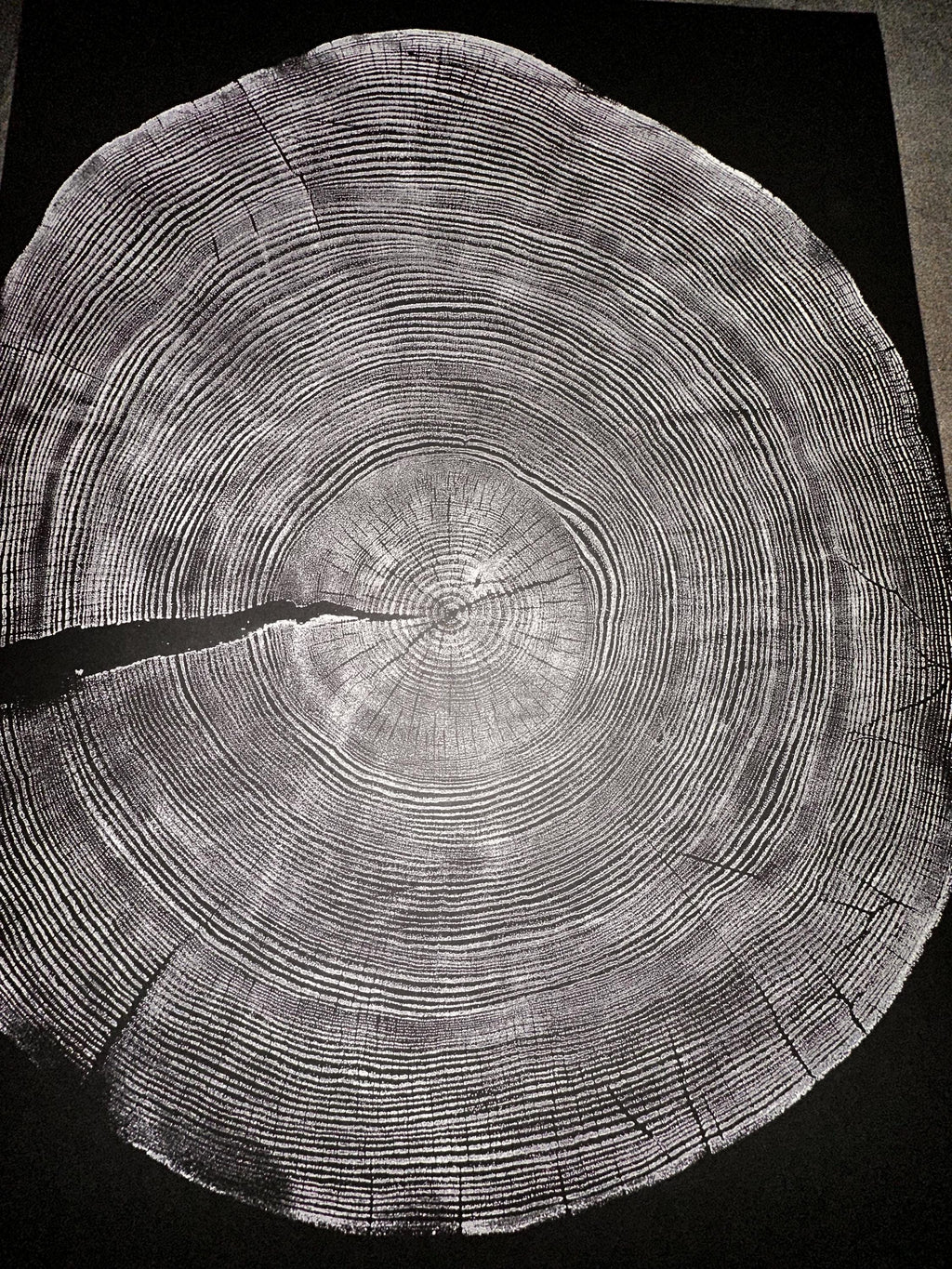 Handmade Ponderosa Pine Tree Print 18x24