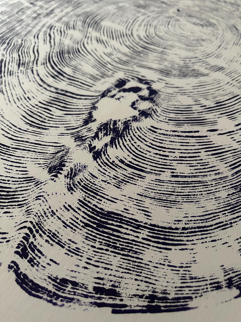Handmade Big Redwood Tree Print 32x40 Purple