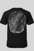 Coastal Redwood T-shirt Hand-pressed, Tree Ring Art, Black-Large