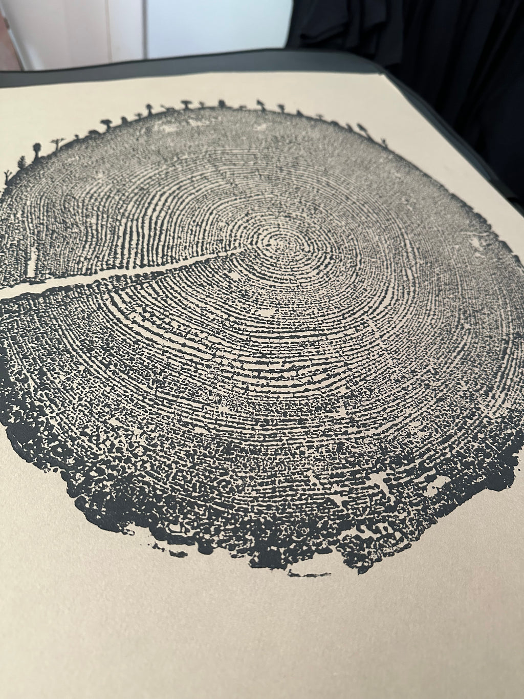 Redwood Tree Print, Forest Themed, Tree Ring Art