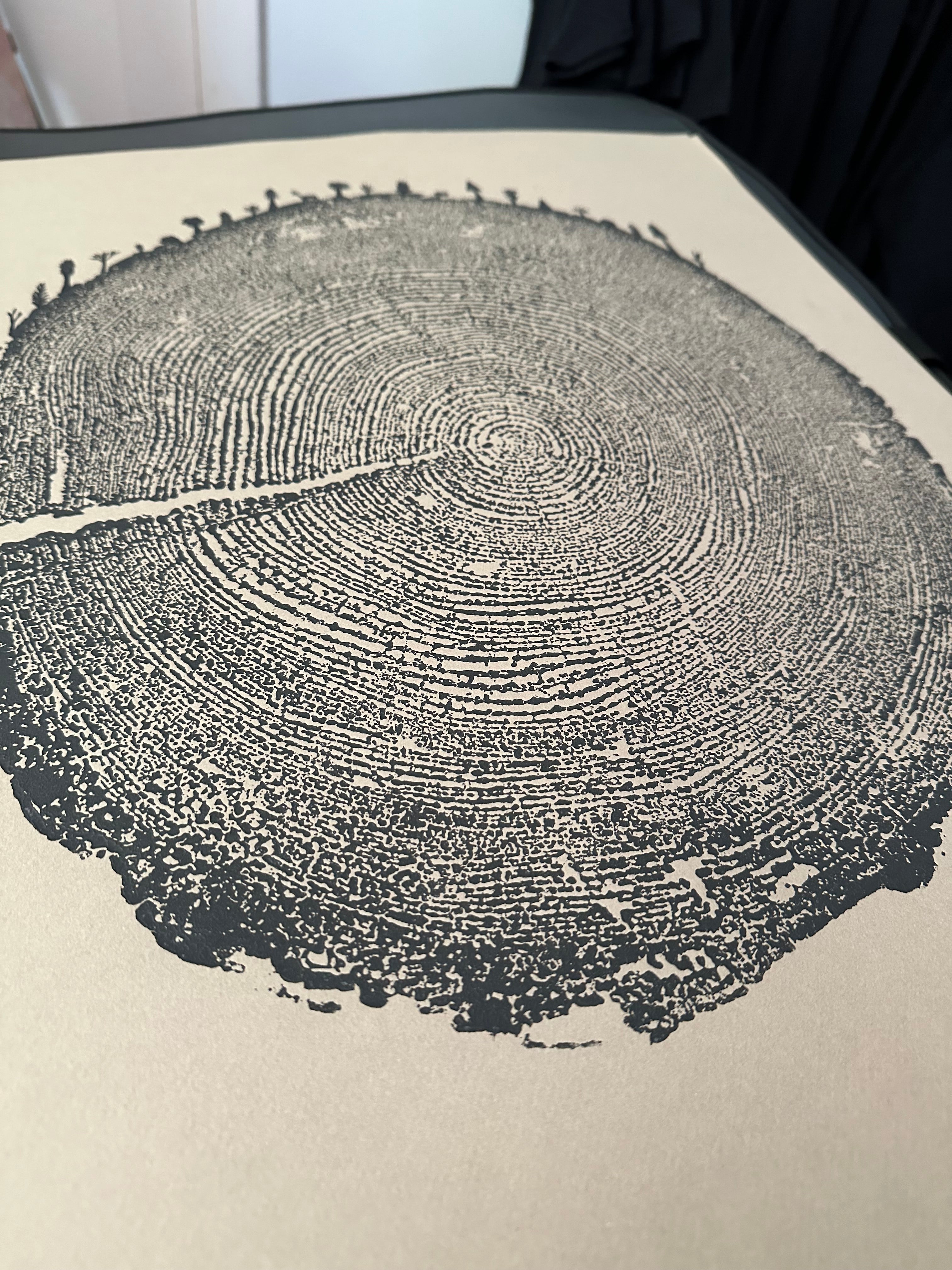 Redwood Tree Print, Forest Themed, Tree Ring Art