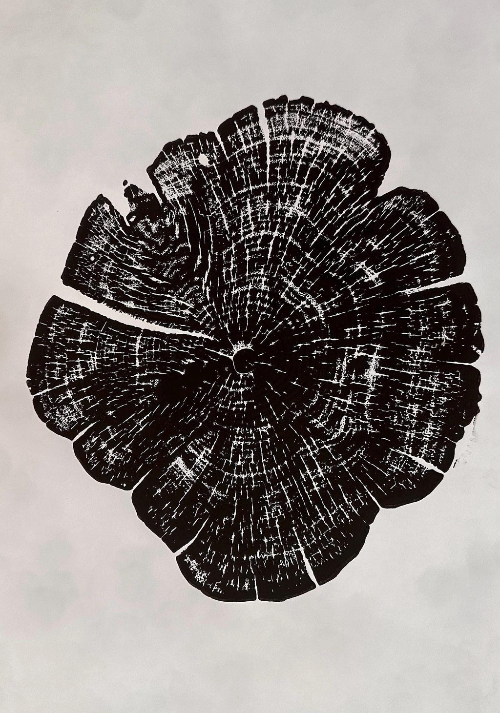 Handmade Red Cedar Tree Print 12x18