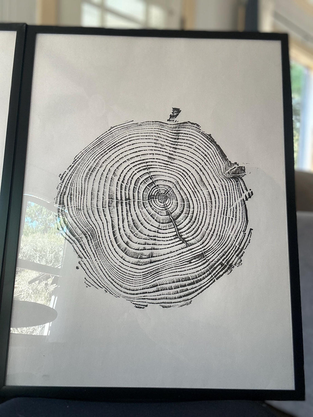 Handmade Coastal Pine Tree Print 18x24