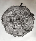 Handmade Coastal Pine Tree Print 18x24