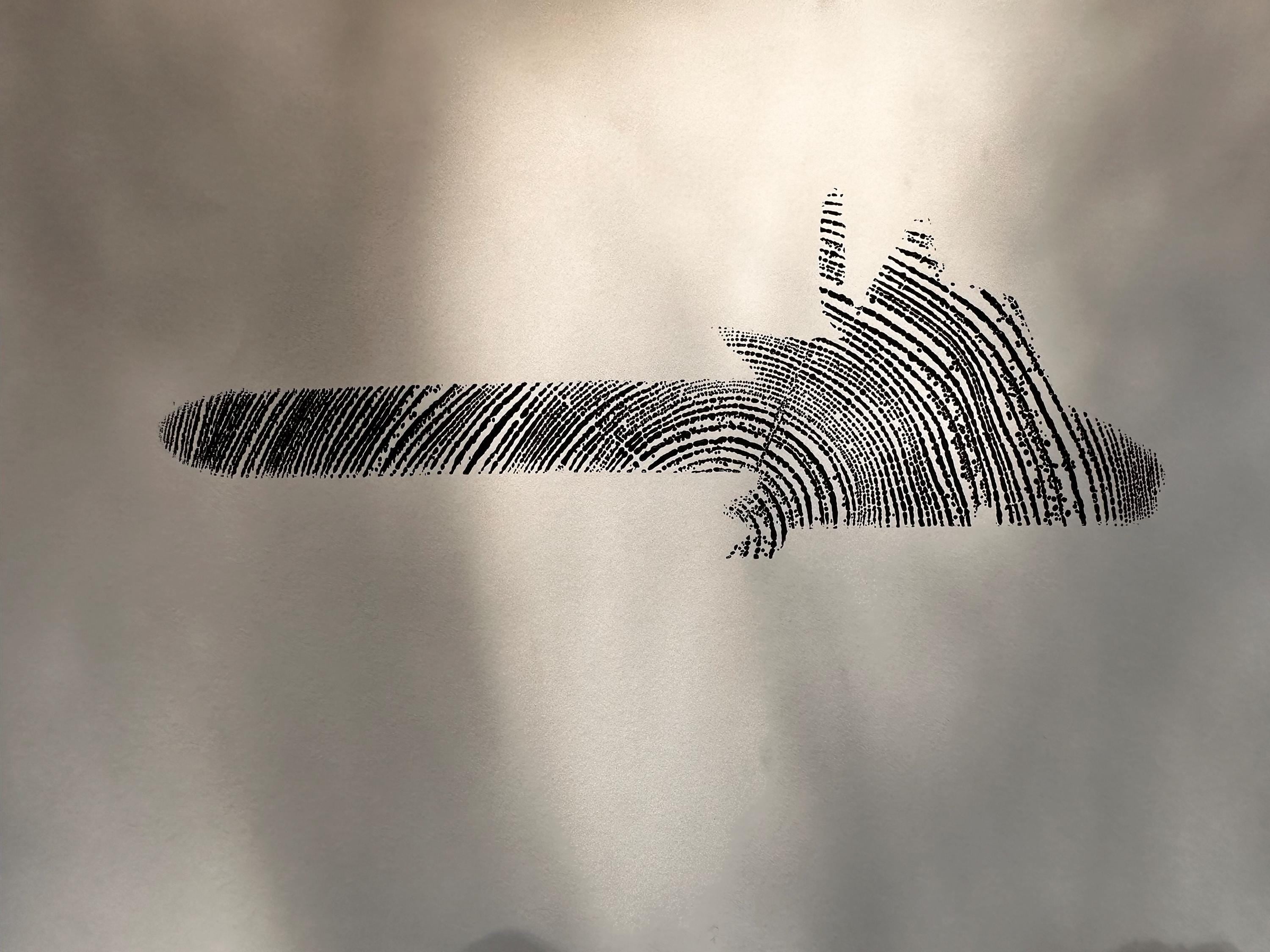Handmade Redwood Chainsaw Outline Tree Print 18x24