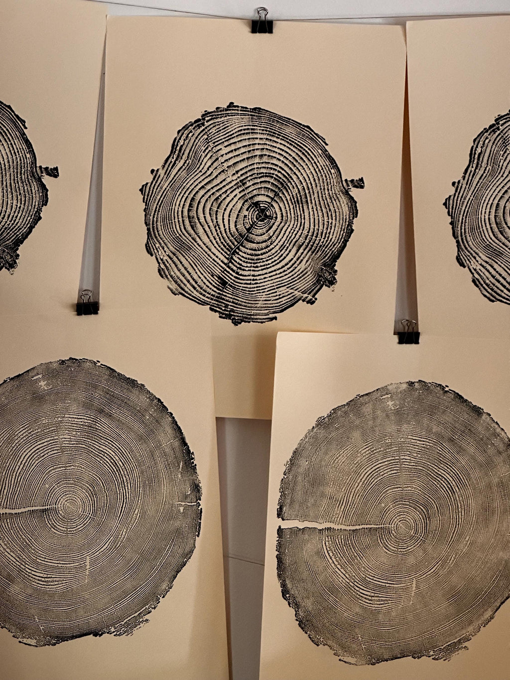 Handmade Coastal Pine Tree Print 18x24