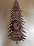 Handmade Ponderosa Pine Christmas Tree Relief Print 18x24