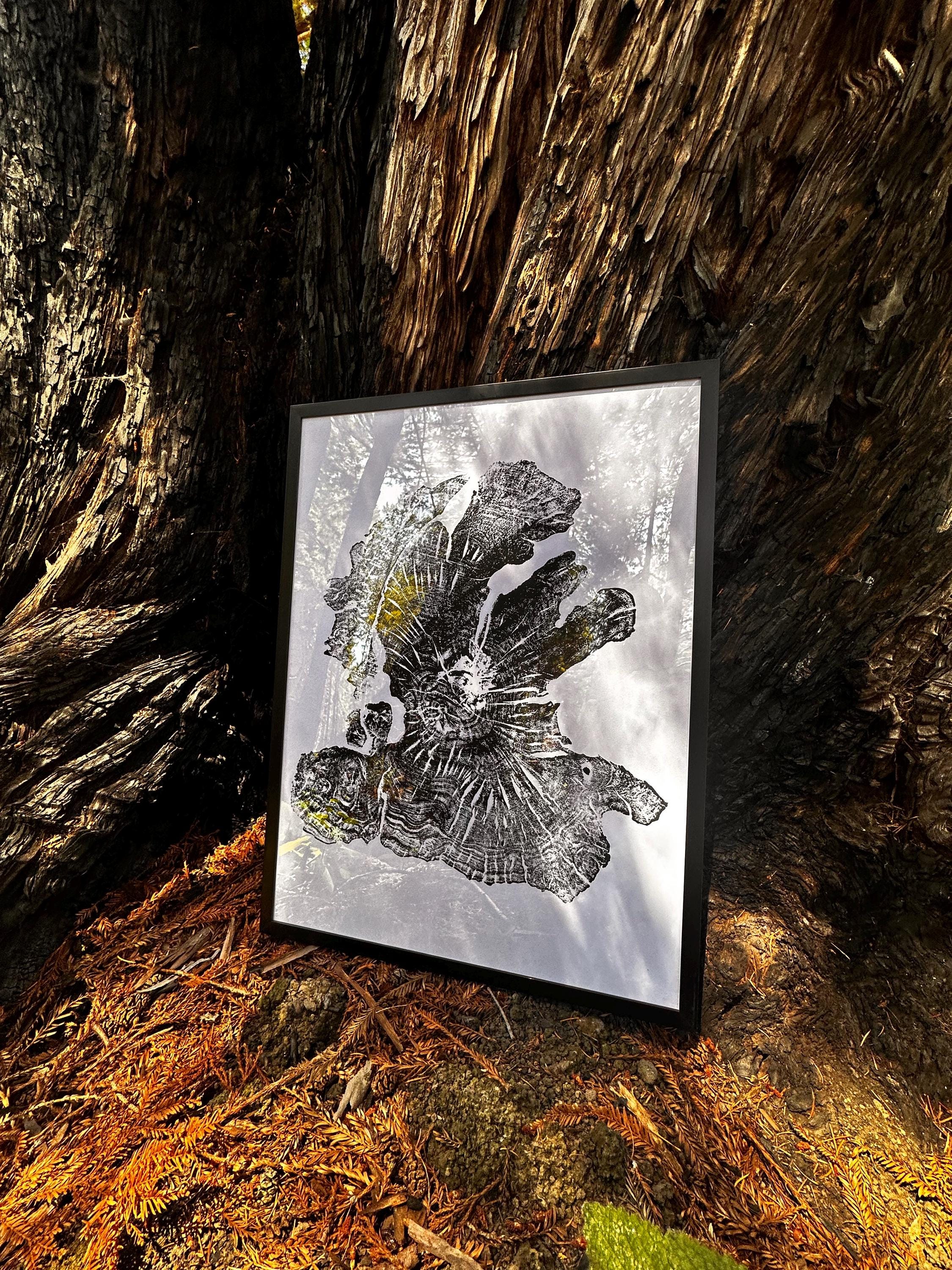 Handmade Olive Wood Tree Print 18x24