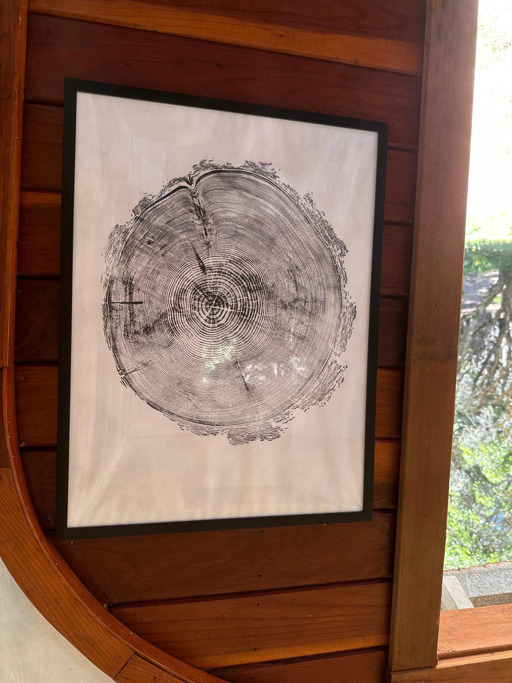 Handmade Redwood Tree Print 18x24