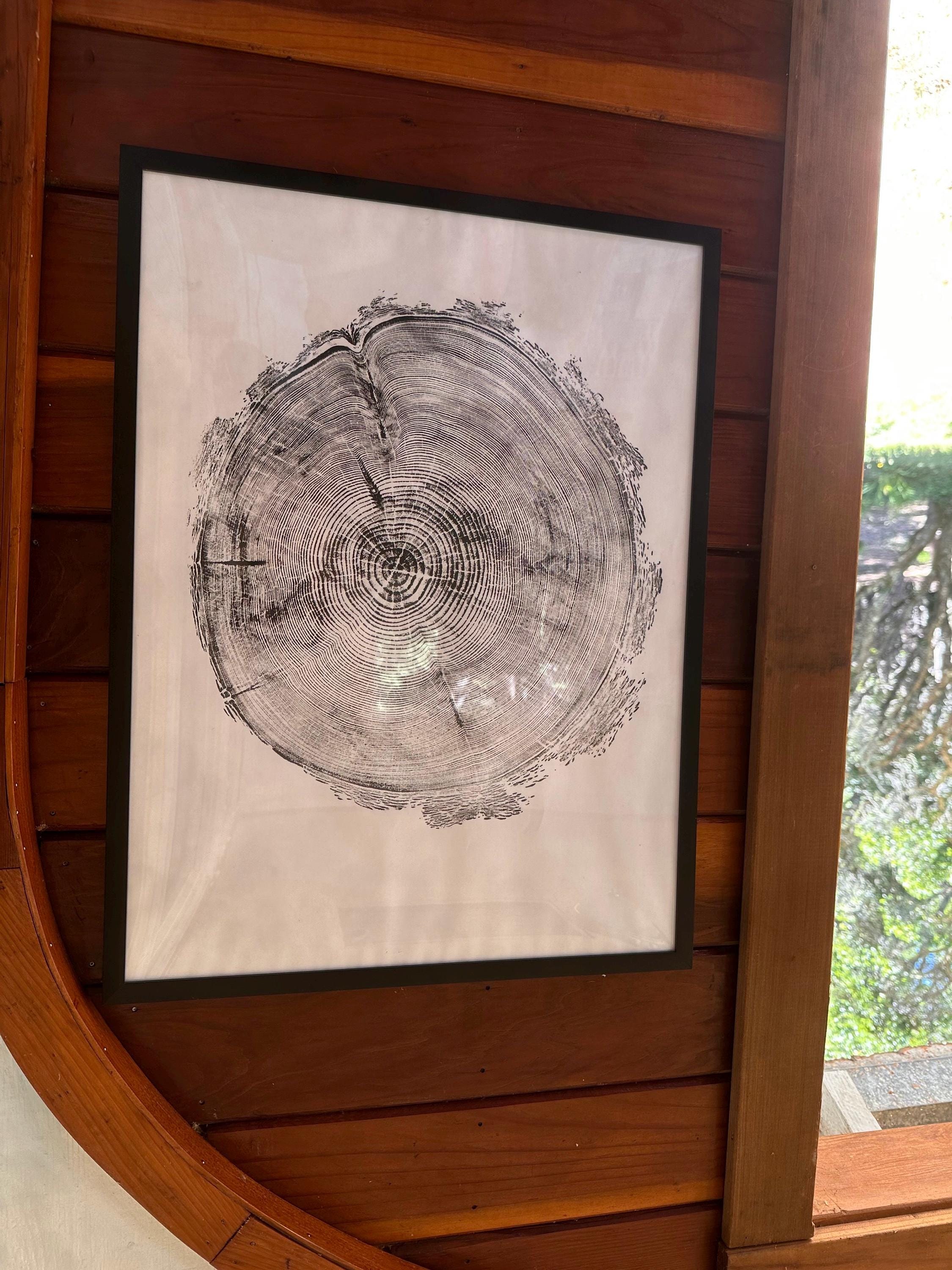 Handmade Redwood Tree Print 18x24