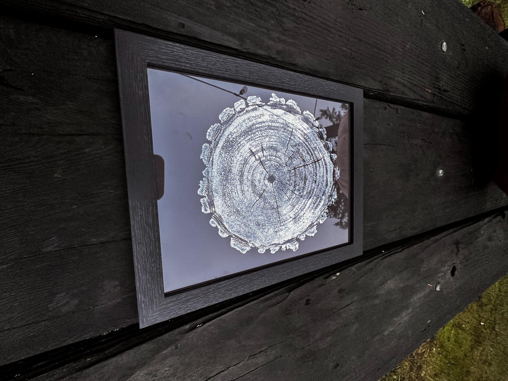 Handmade Black Maple Tree Print 9x12