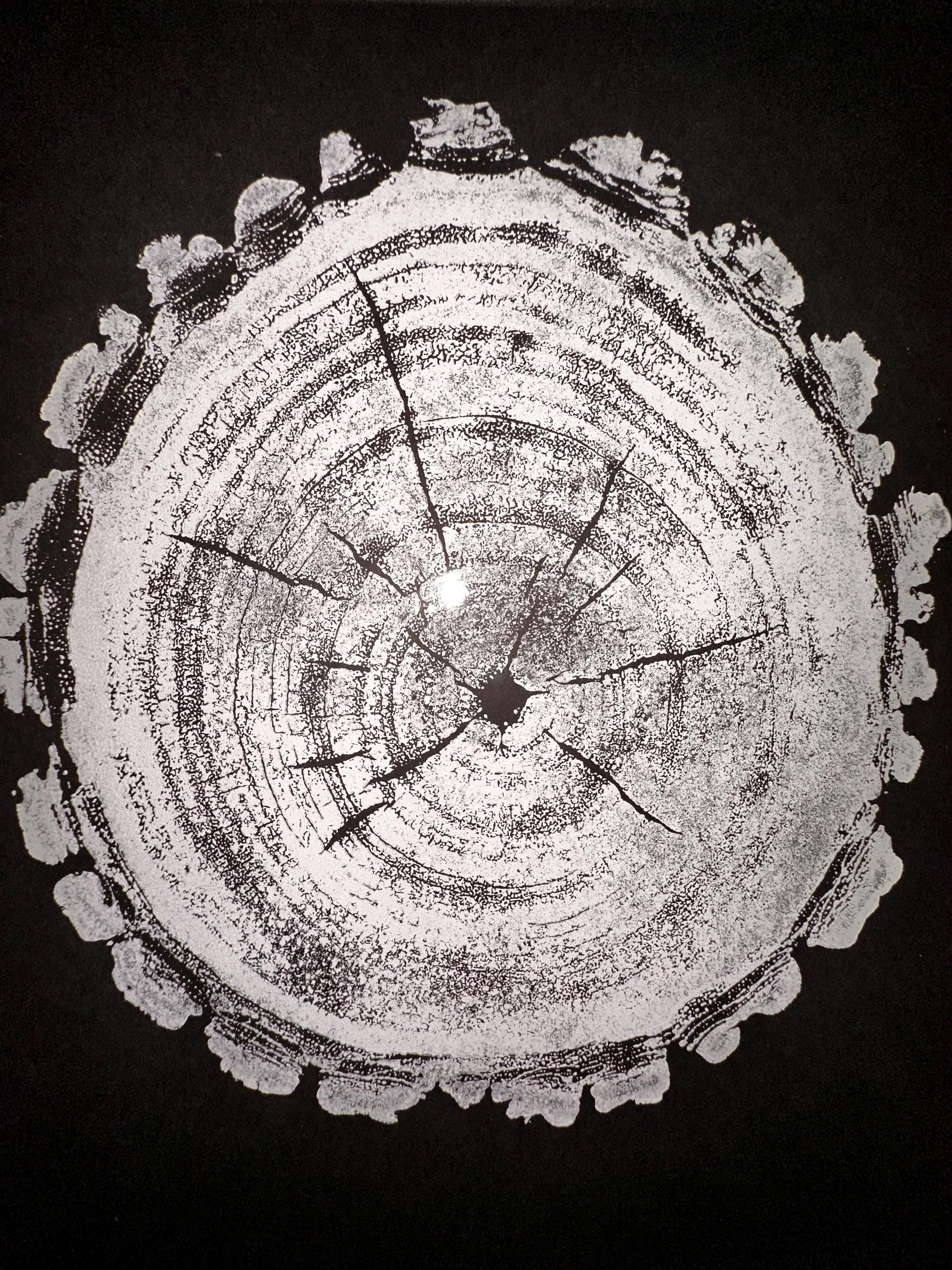 Handmade Black Maple Tree Print 9x12