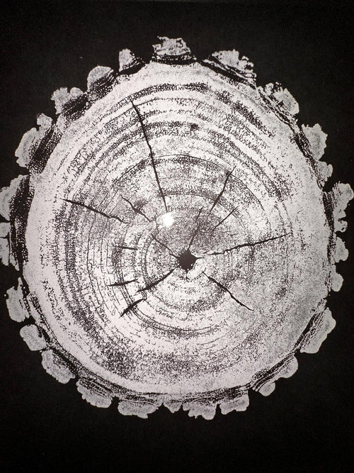 Handmade Black Maple Tree Print 9x12