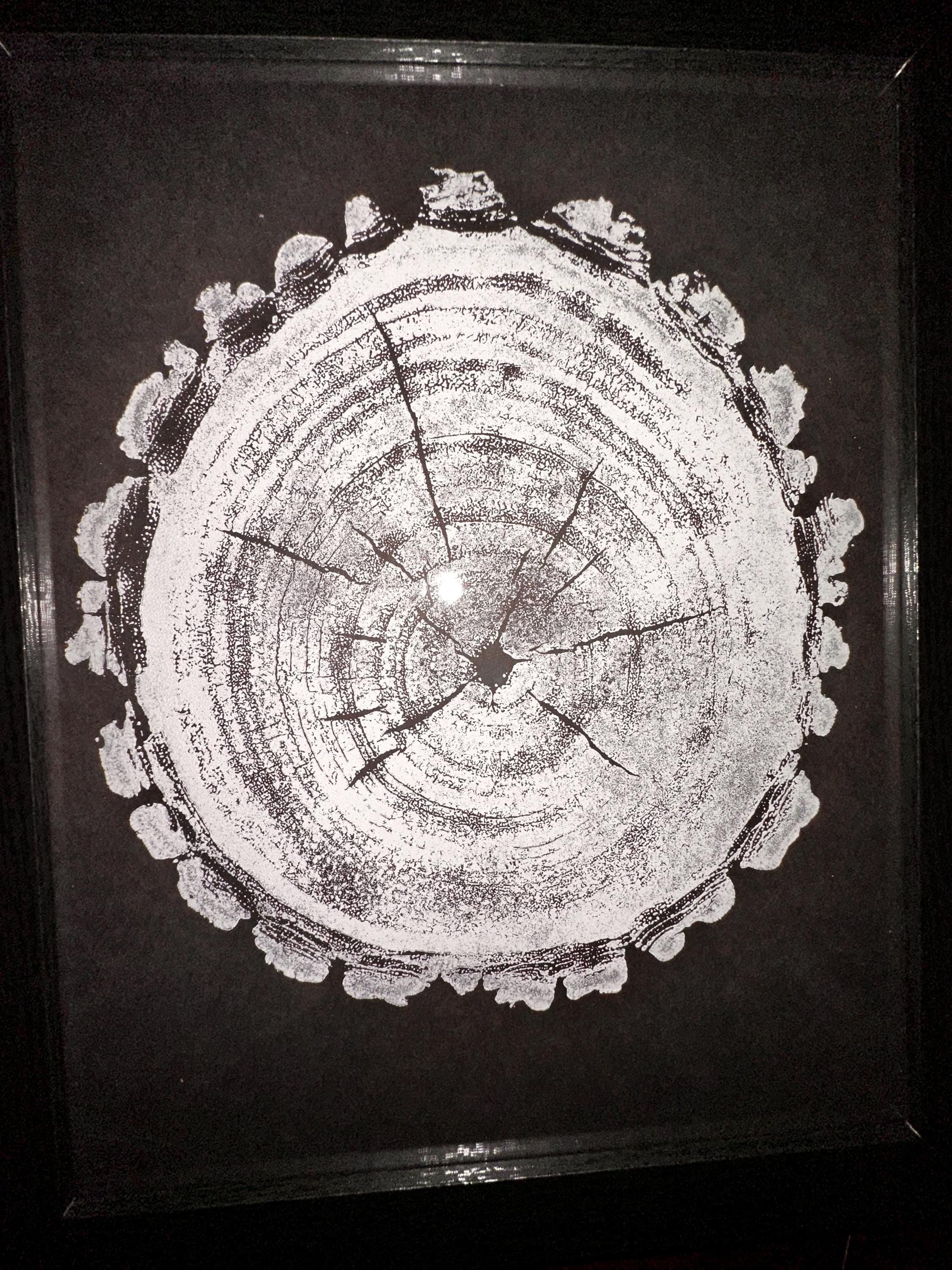 Handmade Black Maple Tree Print 9x12