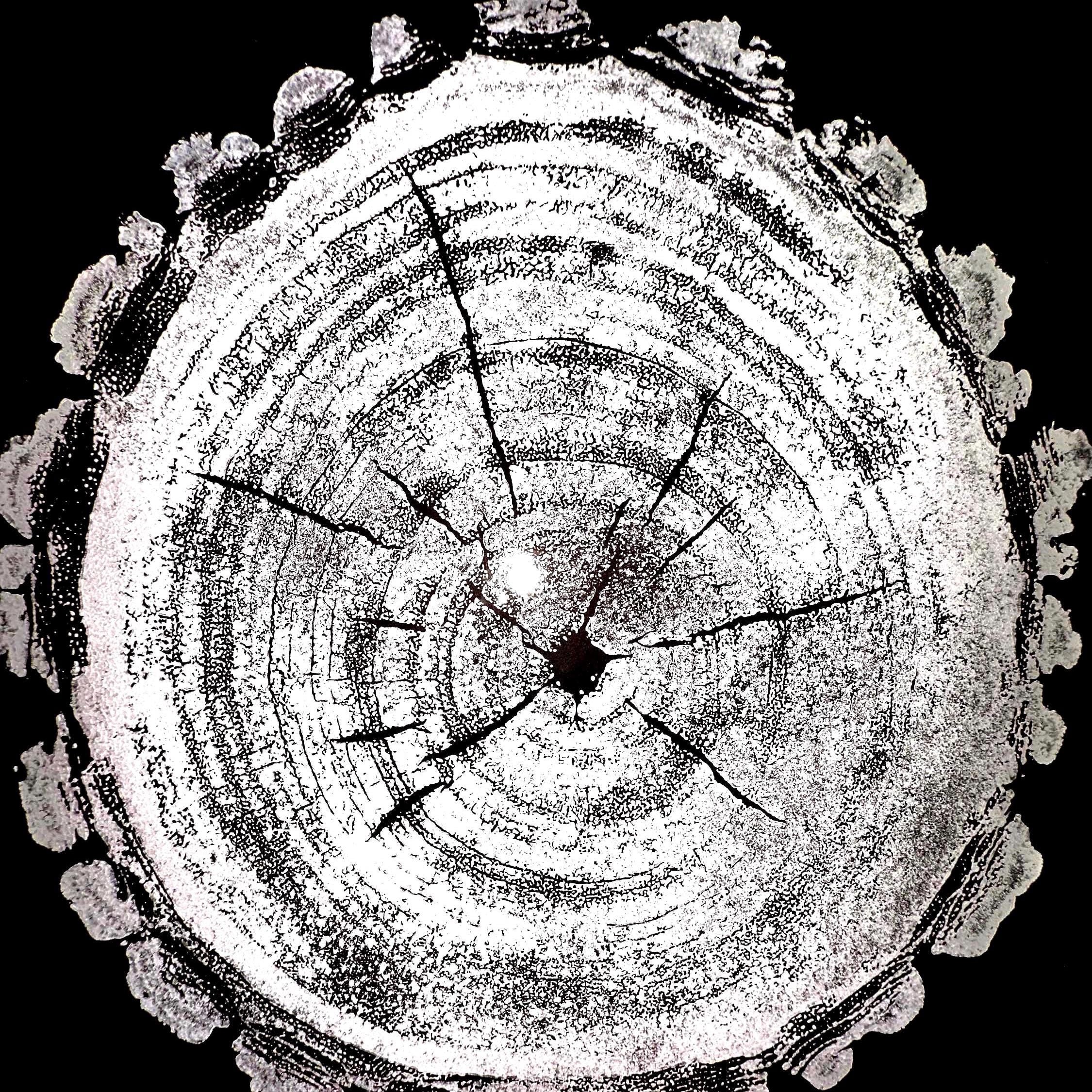 Handmade Black Maple Tree Print 9x12