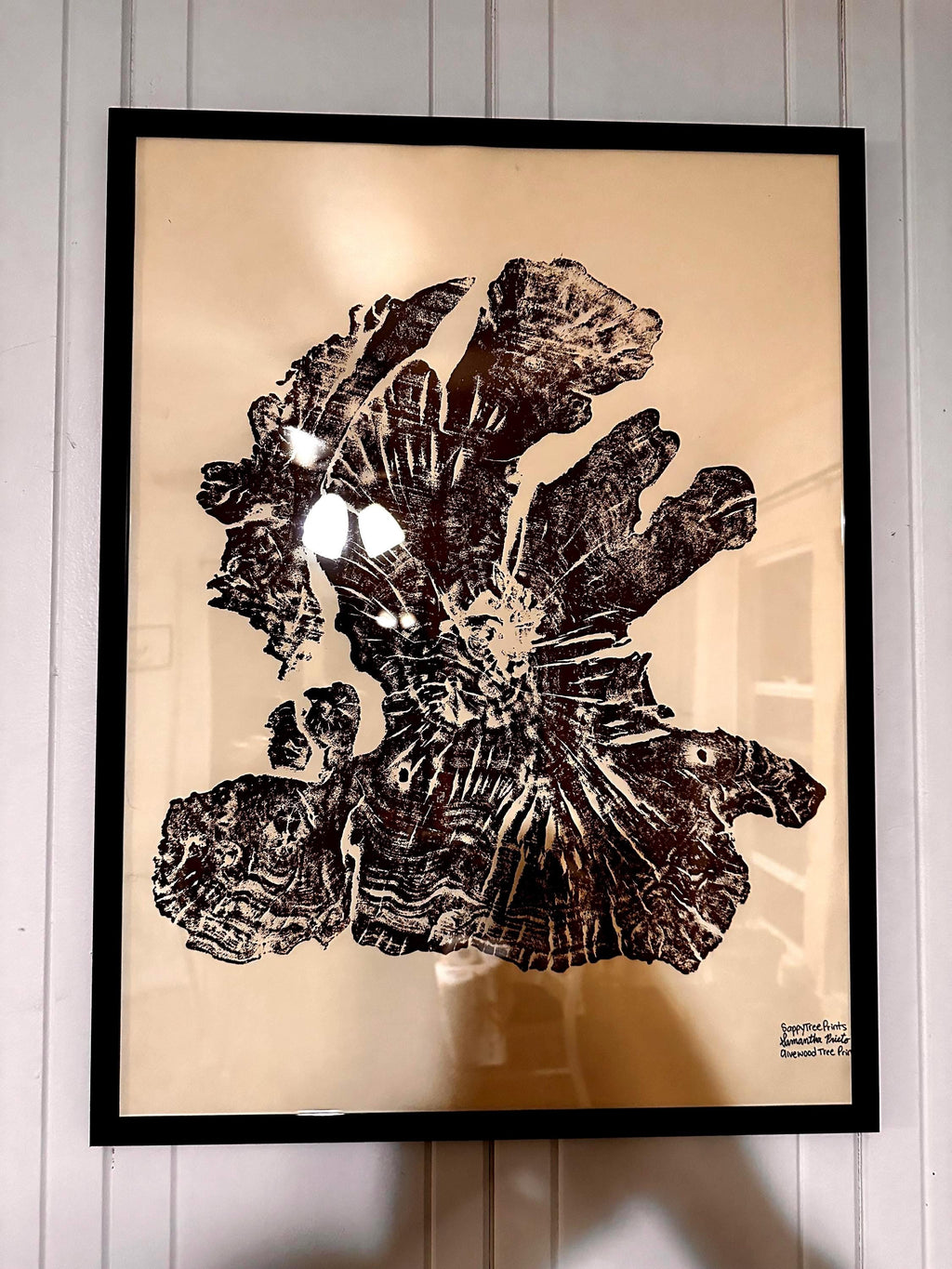 Handmade Olive Wood Tree Print 18x24