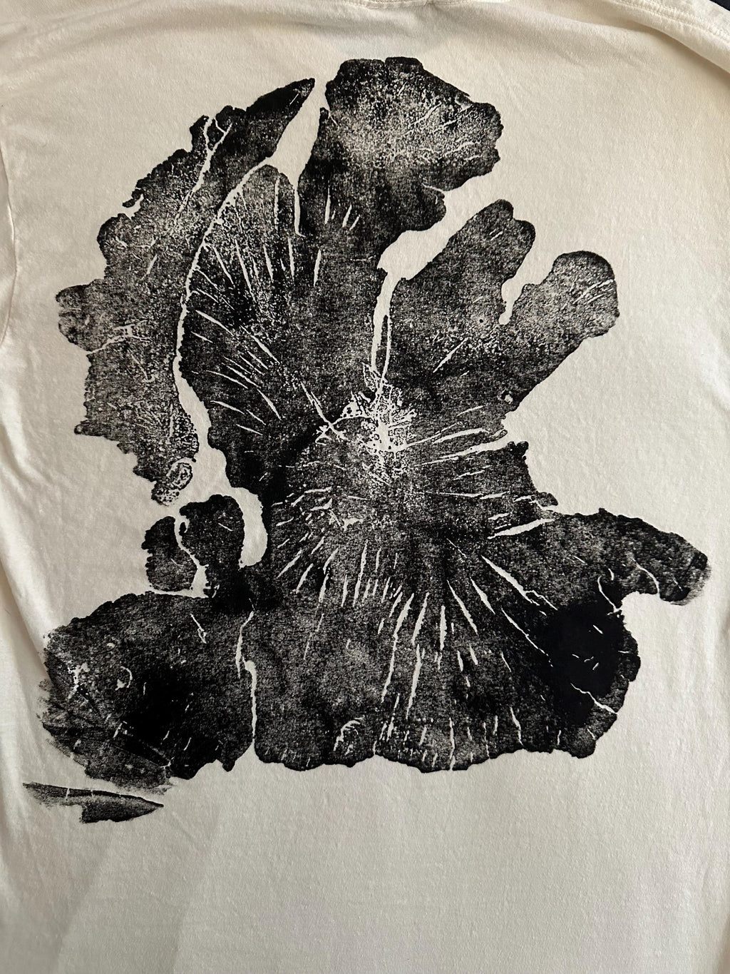 Handmade Olive Wood Long Sleeve, Tree Ring Art, Tan-Large