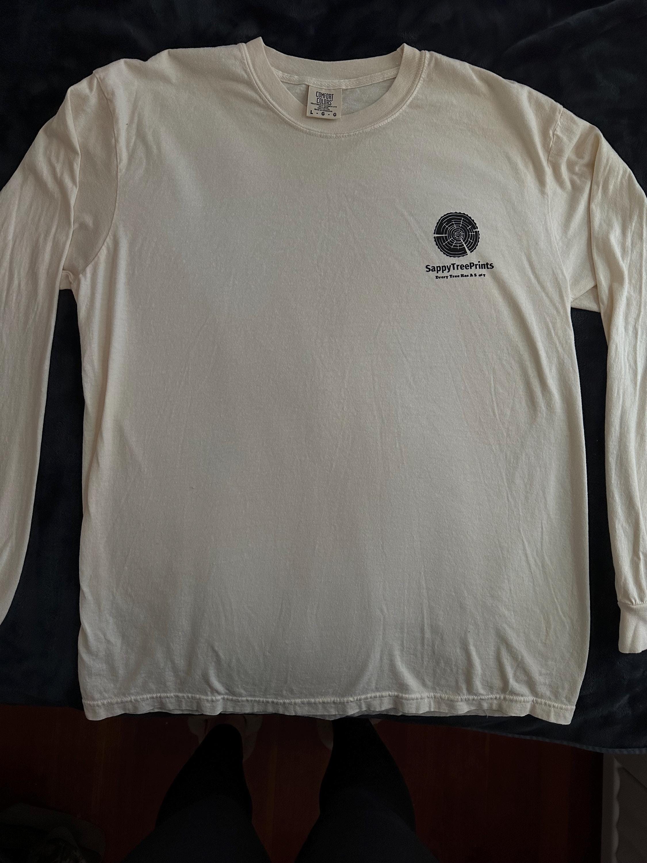 Handmade Olive Wood Long Sleeve, Tree Ring Art, Tan-Large