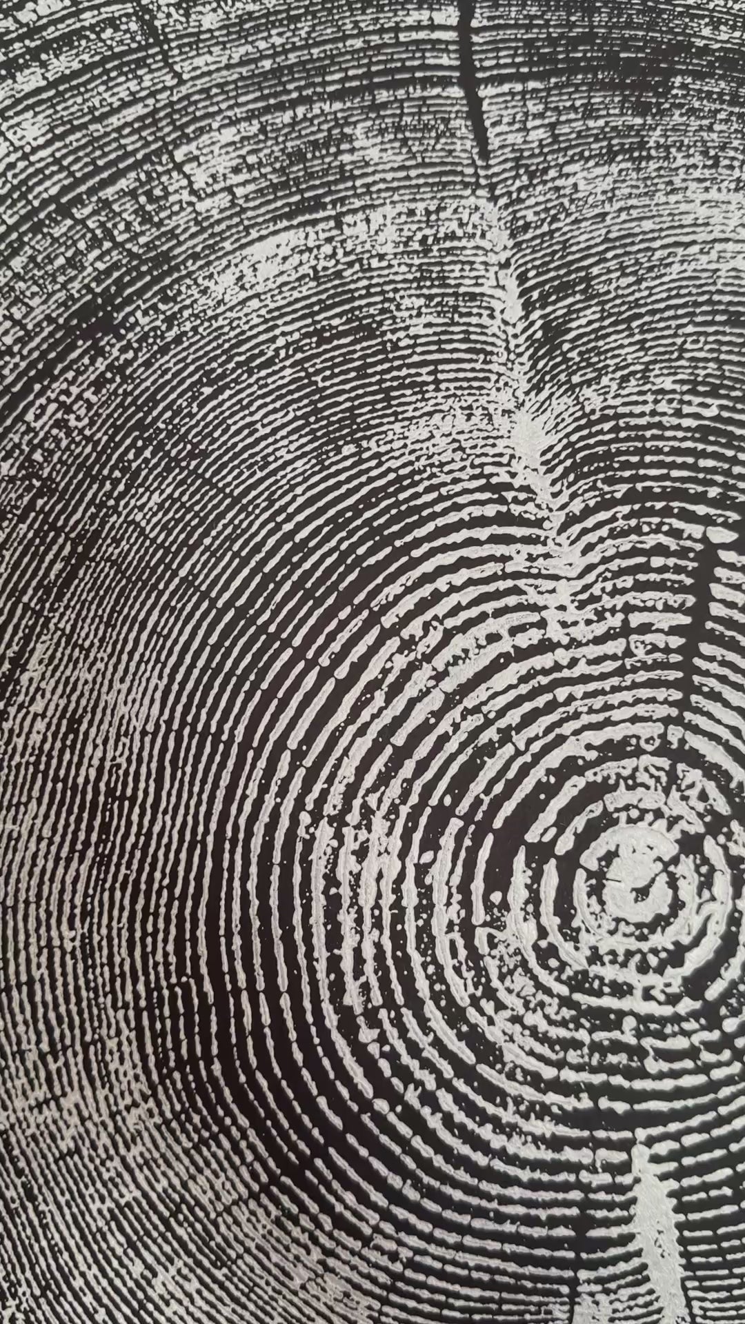 Handmade Redwood Tree Print 18x24 white